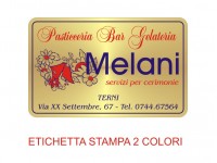 Etichette adesive per pasticcerie, bar, panetterie e gelaterie (mm 50x28)  (cod.15/I )